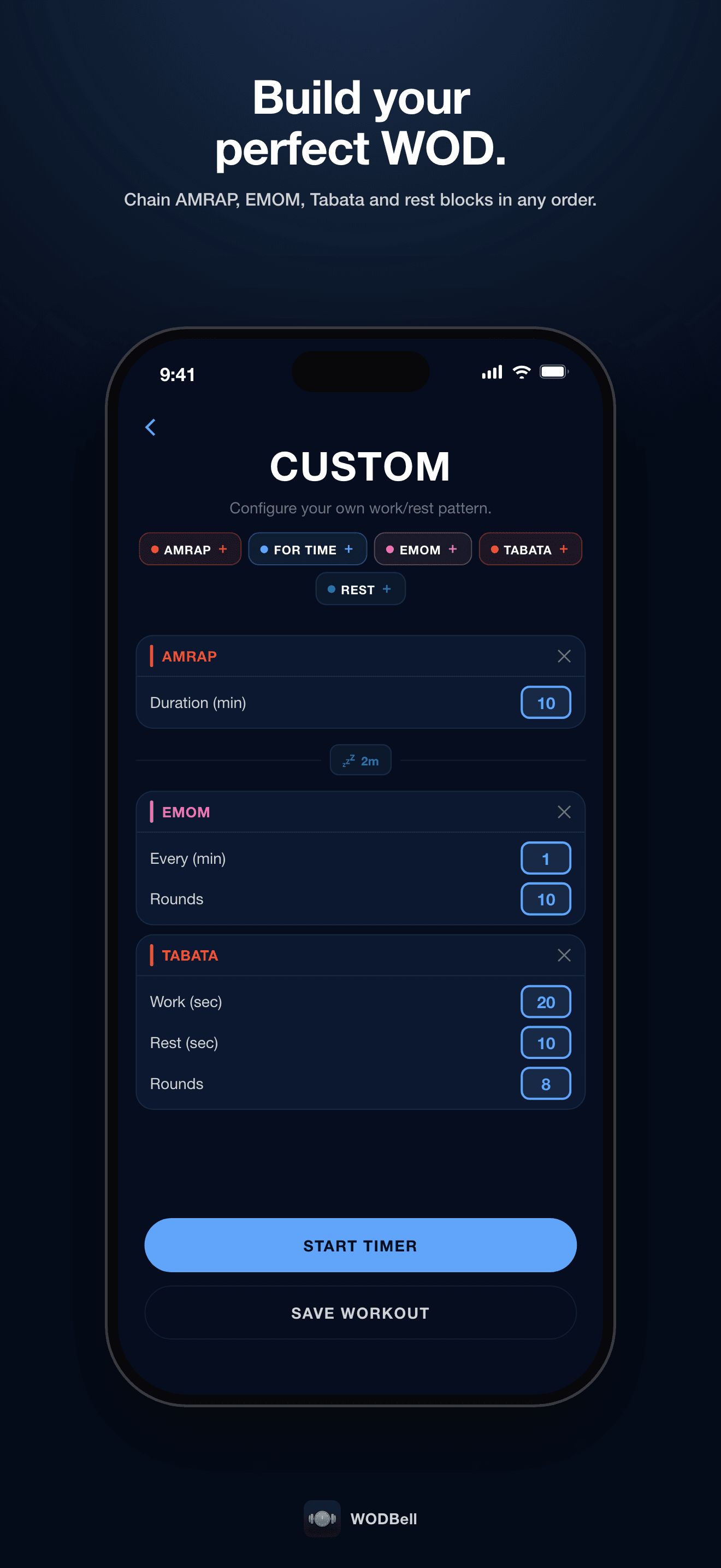 Screenshot of WODBell